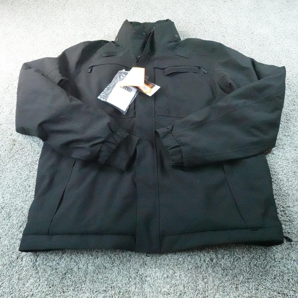 NEW 5.11 Tactical Jacket Mens 2XLT Black 3 In 1 Parka 2.0 Coat Outdoor Work Duty